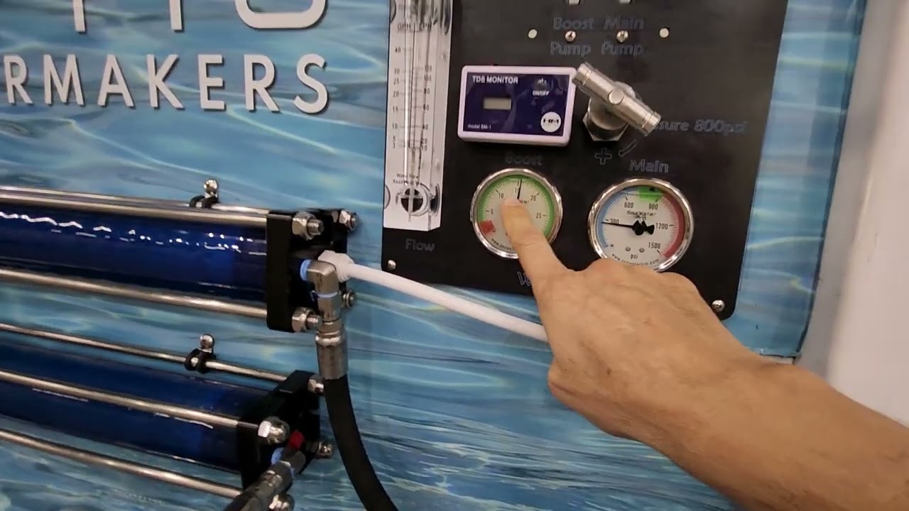 SeaWater Pro Watermakers - Adjustable boost pump
