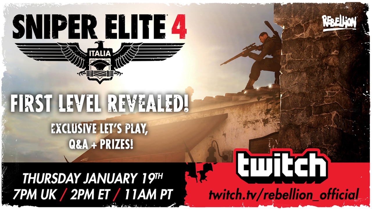 Sniper Elite 4 Let's Play! First Level: San Celini