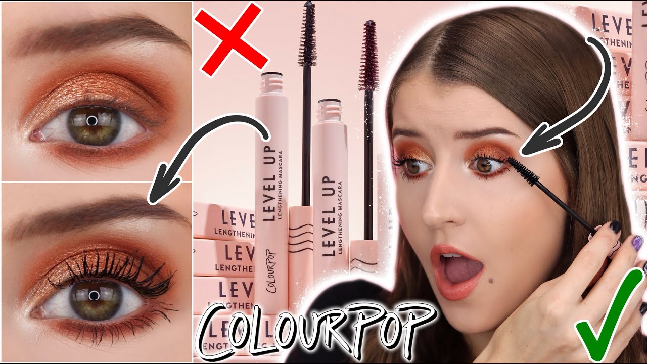 NEW! COLOURPOP LEVEL UP LENGTHENING MASCARA REVIEW 😱