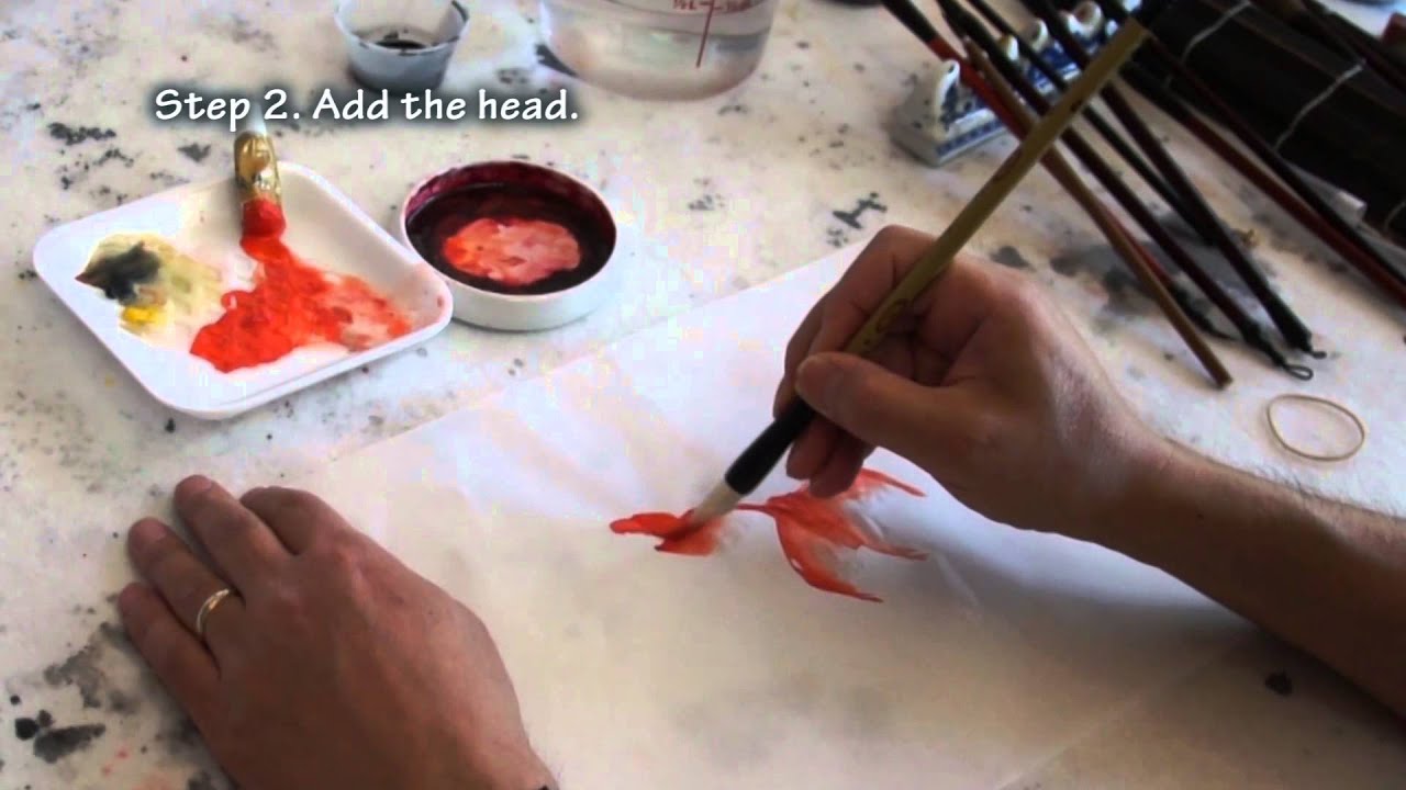 How to Paint Goldfish and What Chinese Brushes to Use 2