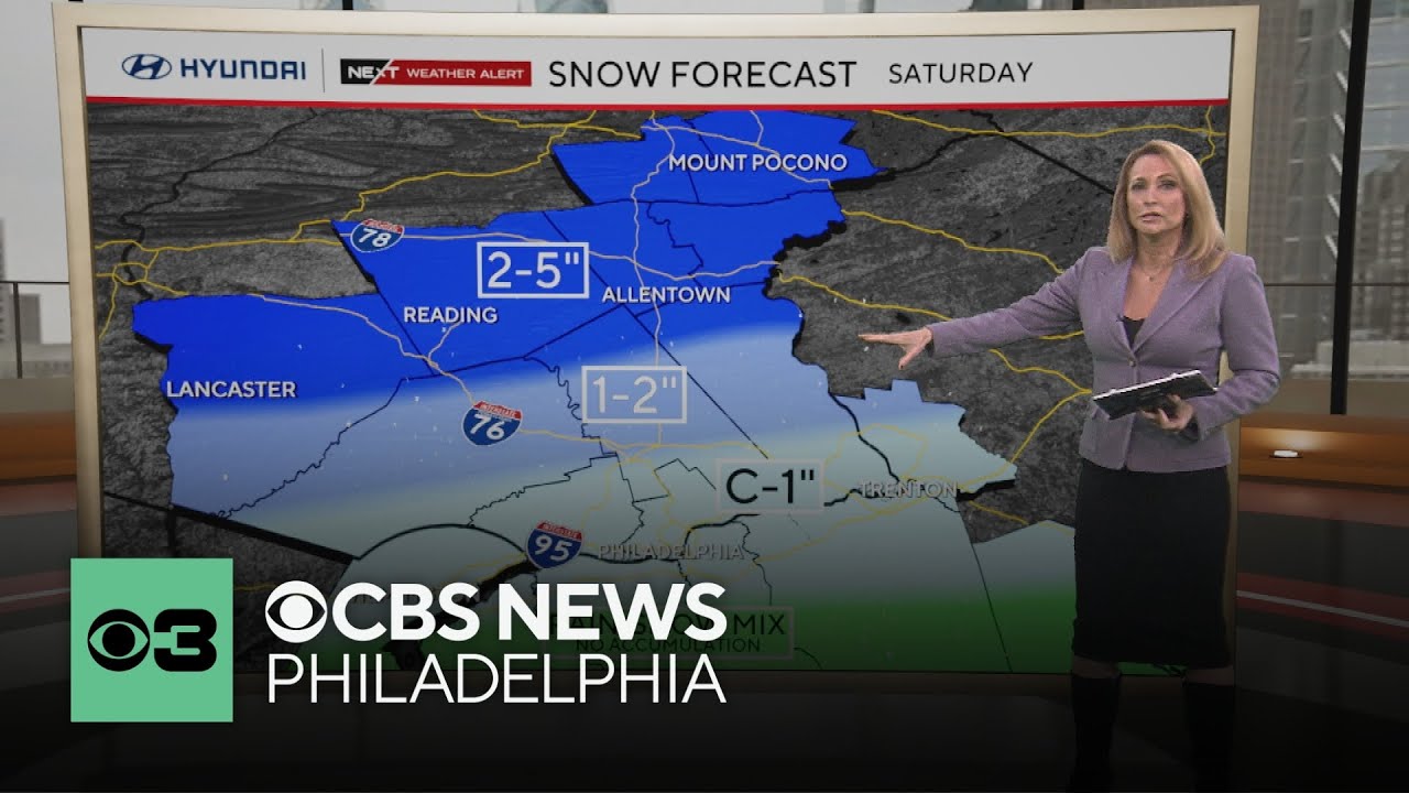 Tracking two rounds of snow, Saturday and Sunday, around the Philly area | NEXT Weather