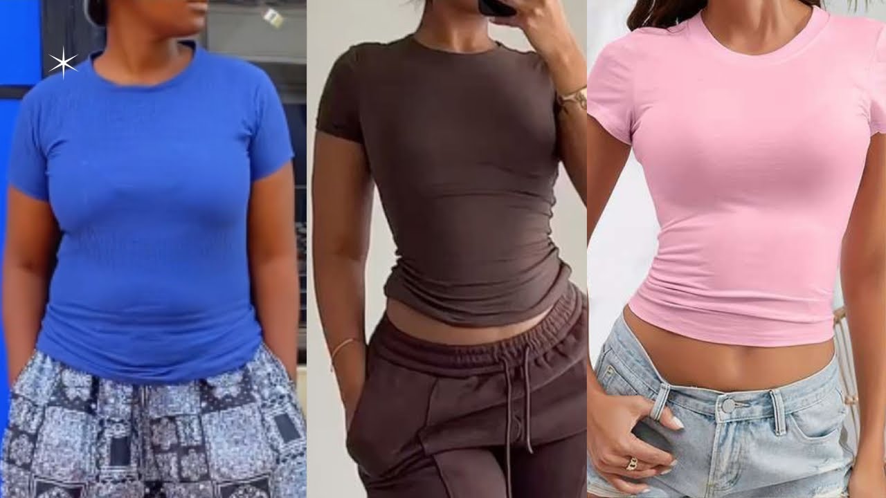 How to cut and sew a basic top /easy beginner friendly / DIY basic fit top tutorial