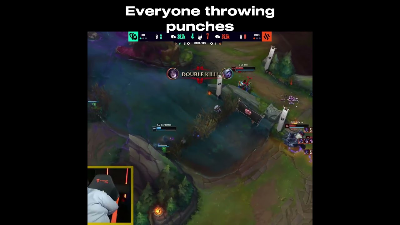 Everyone Fist Fighting In Mid KC vs BDS | LEC 2024