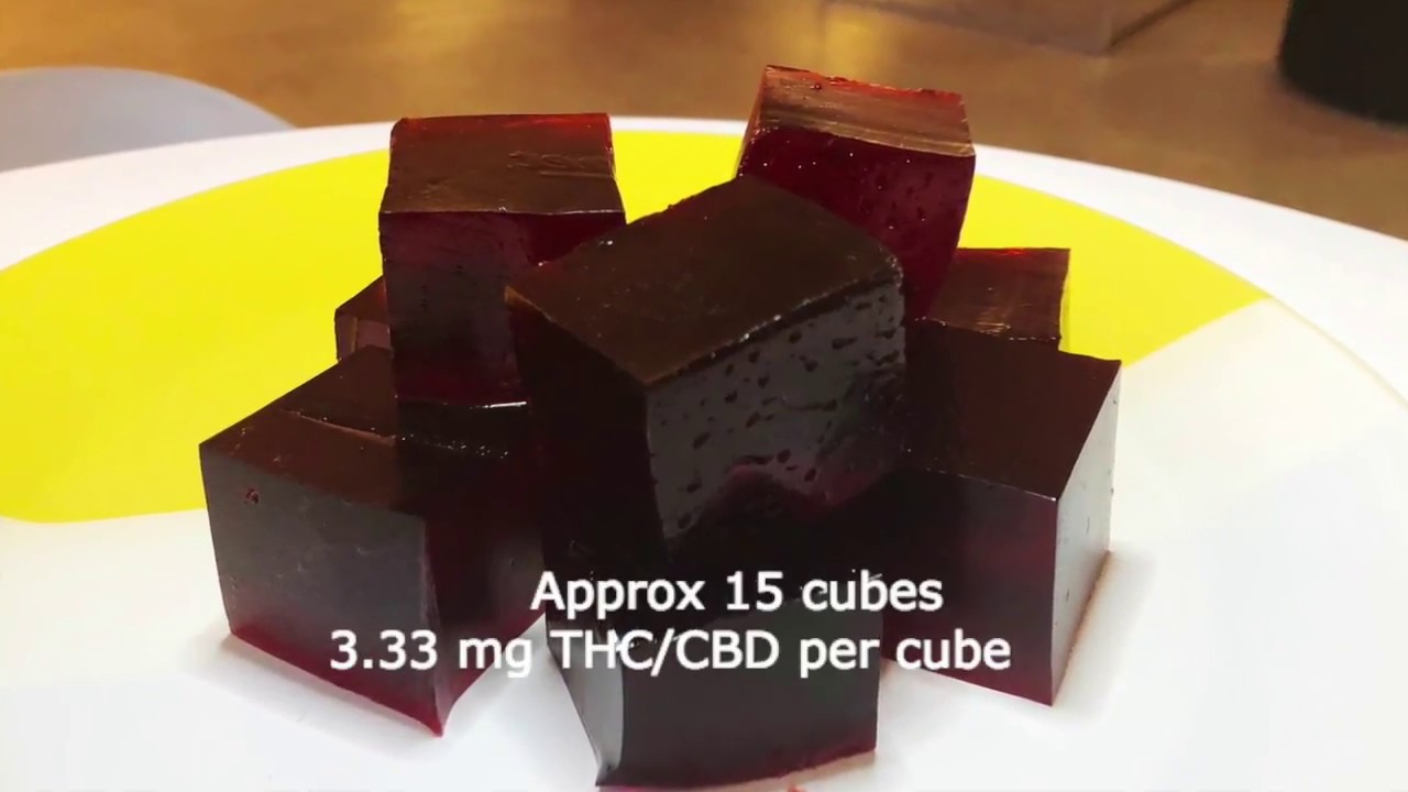 Easy Cherry Cola Cannabis Infused Jello Cubes / Shots