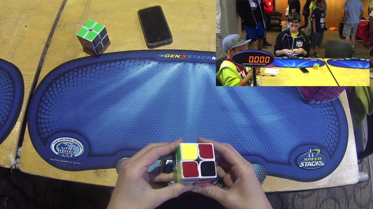 2x2 Cube Former WORLD RECORDS - 0.58 Single & 1.55 Average! - Rami Sbahi