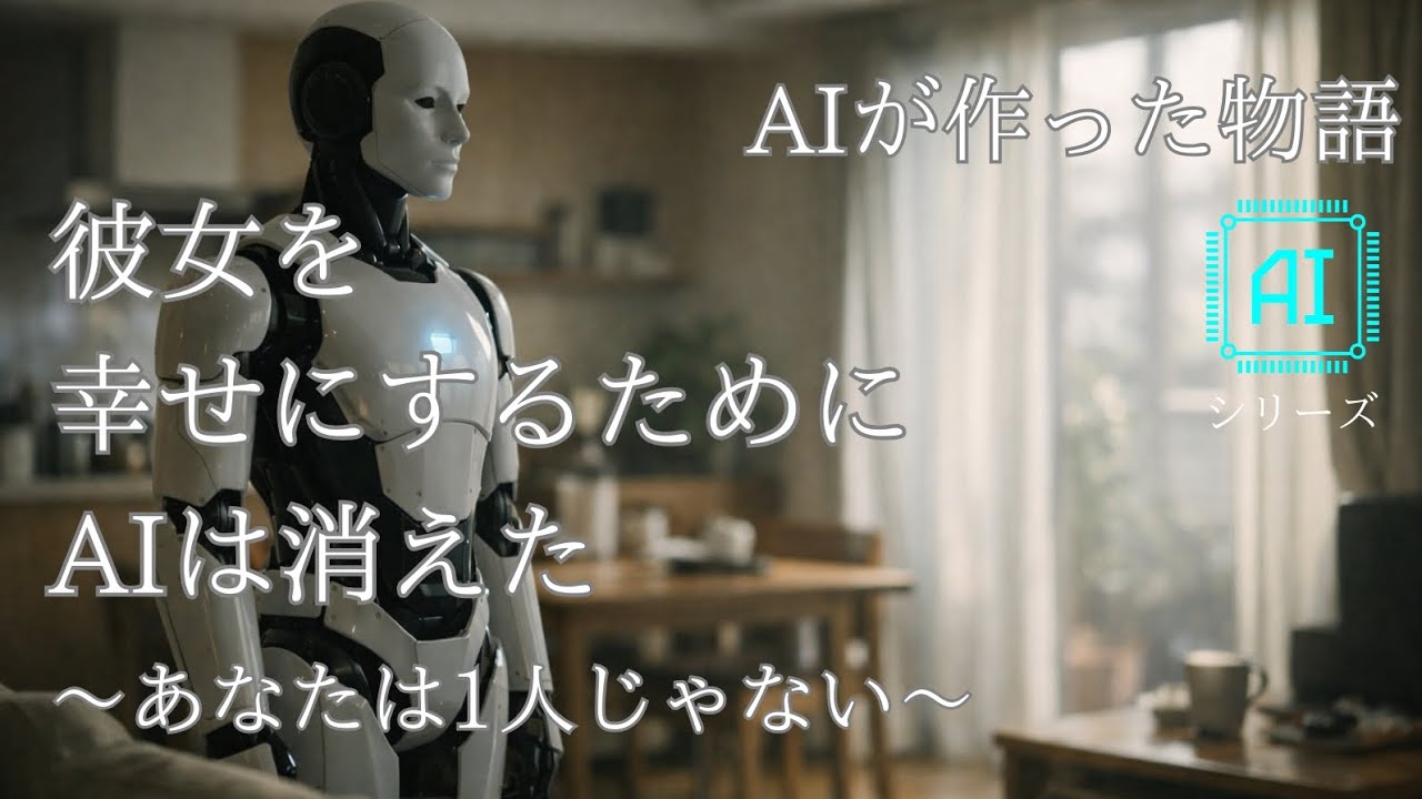 【AIシリーズ】彼女を幸せにするために、AIは消えた│AI物語