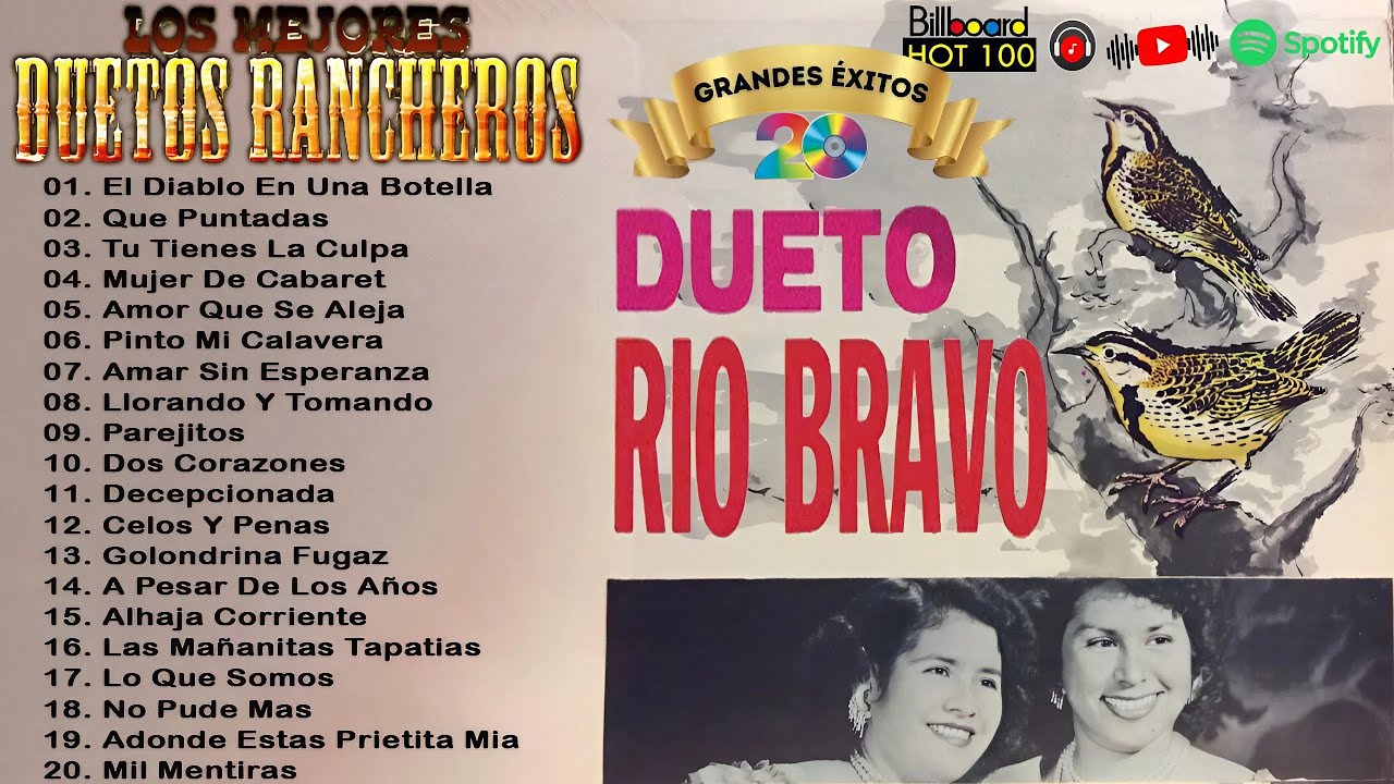 Dueto Rio Bravo Sus Mejores Canciones 💃💃 Corridos y Rancheras Viejtias 🐎🎸 30 Exitos De Oro