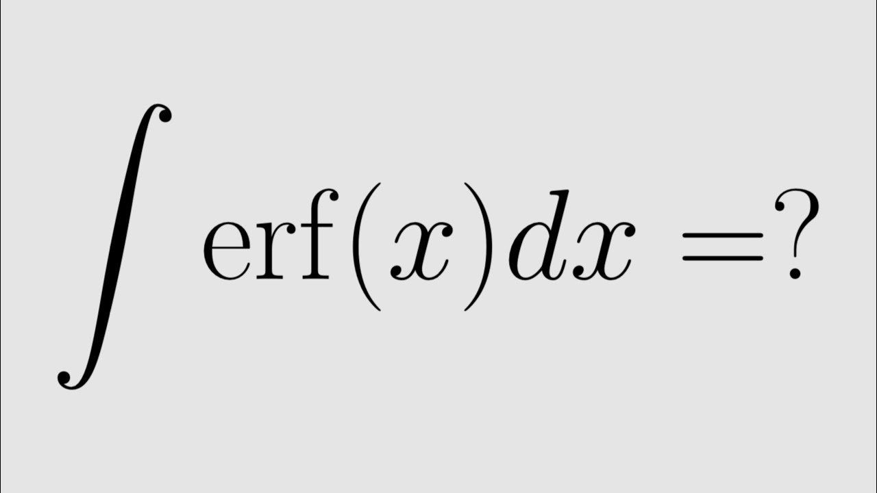 Antiderivative of error function (with Latex)