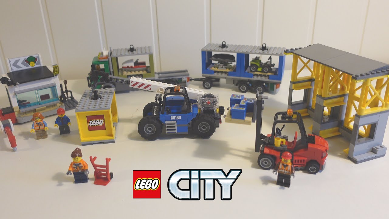 Lego City 60169 Cargo Terminal (2017) | Speedbuild | Scenario at the end!