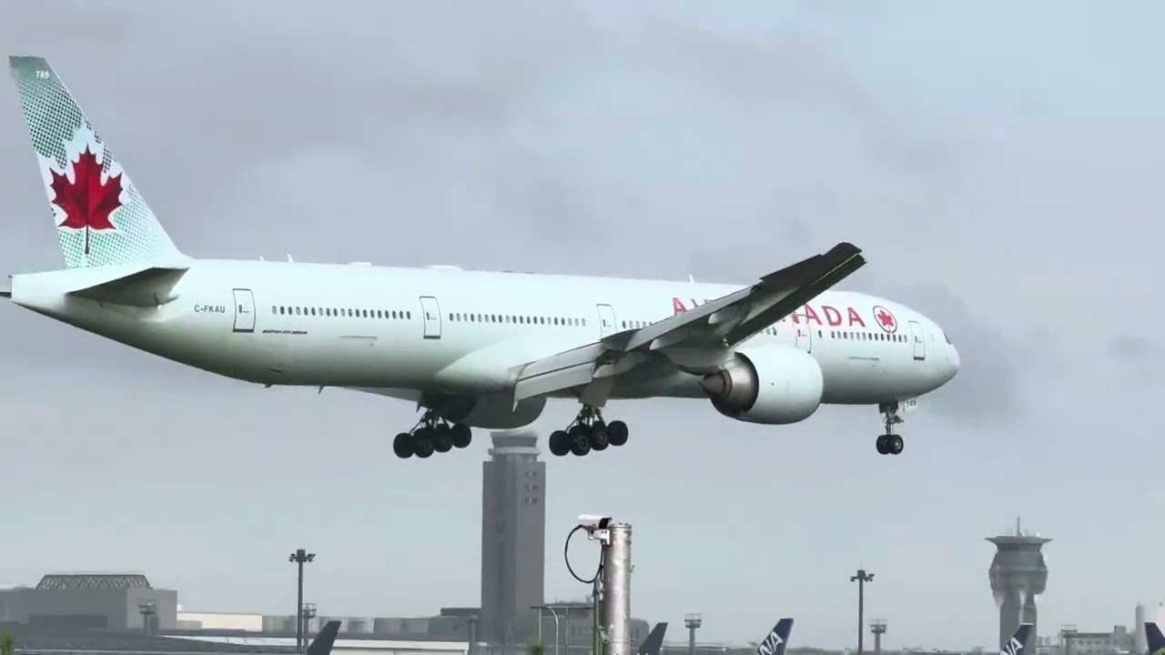 AirCanada CFKAU AC5 ￼YUL Boeing777 ￼333ER ￼￼￼NRT 16R Video.15:58-16/August-2025