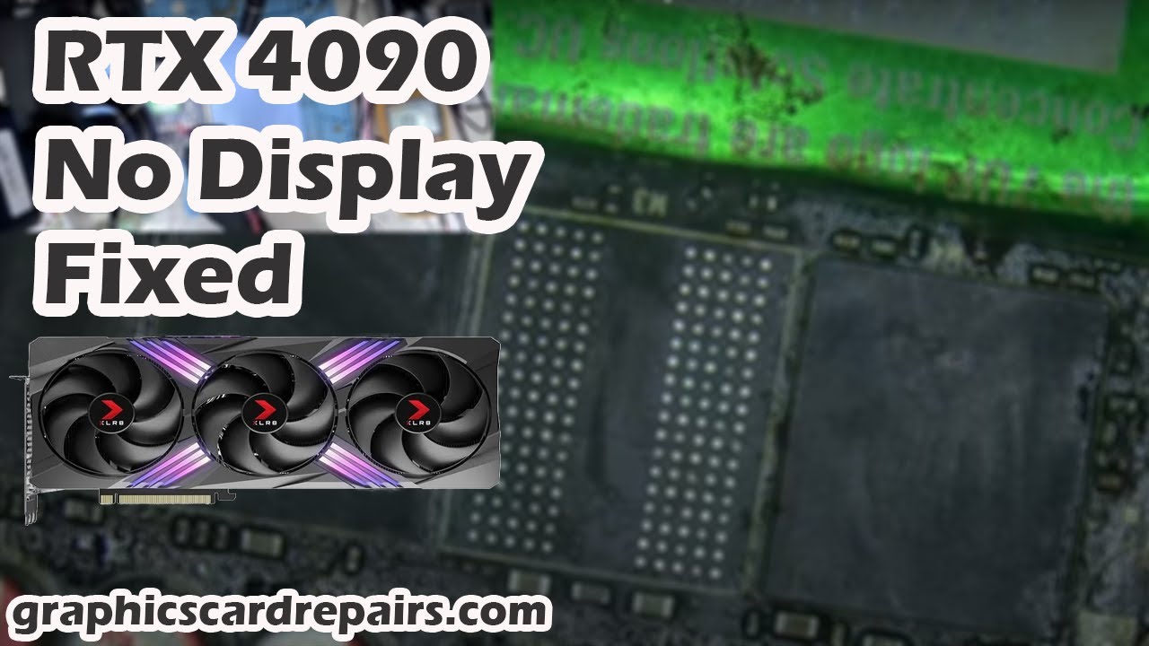 Ремонт PNY XLR8 RTX 4090 — без исправления дисплея