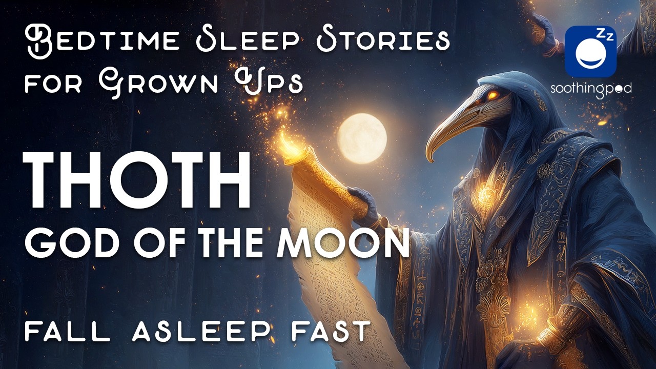 Bedtime Sleep Stories | 👑 Thoth God of the Moon 🌒 | Sleep Story for Grown Ups | Egyptian Mythology