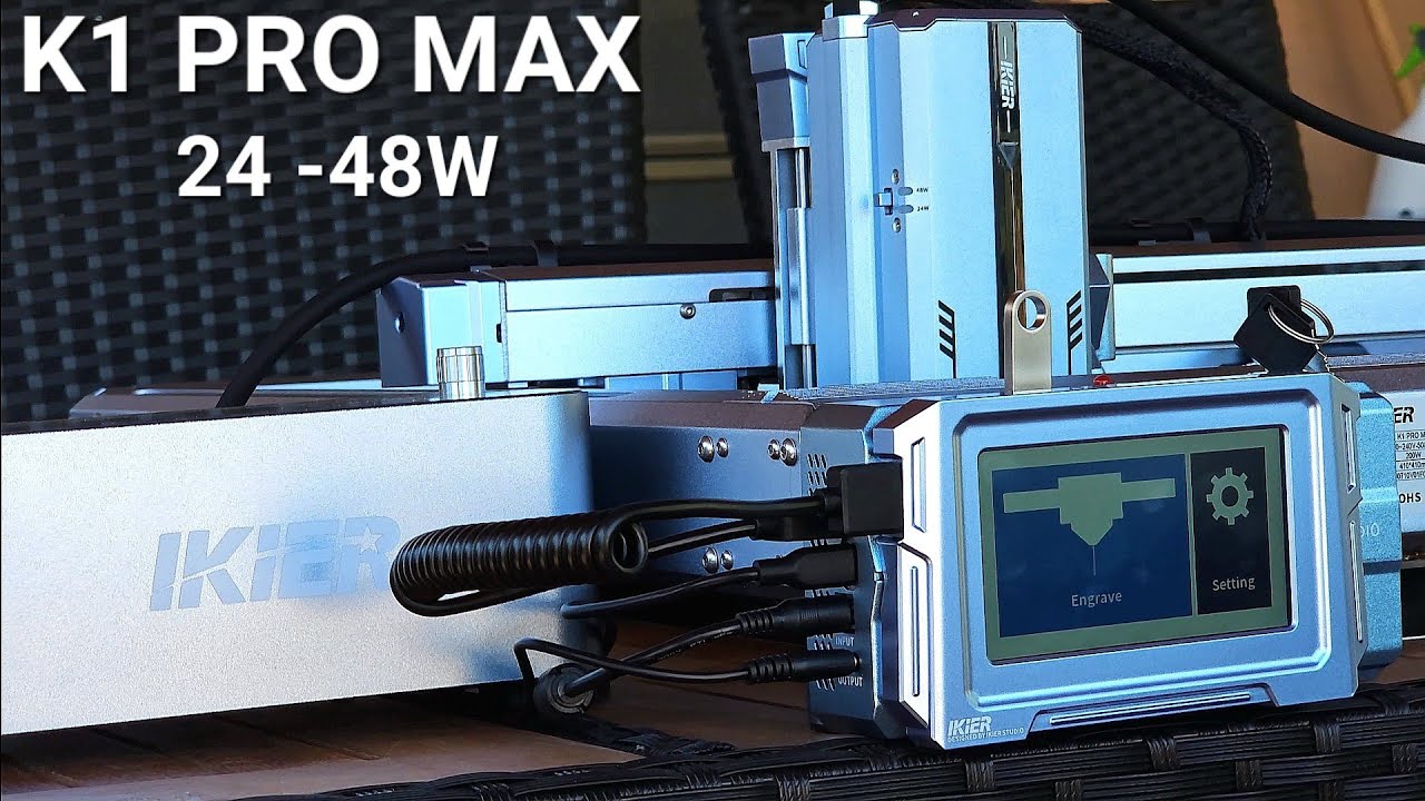 Ikier K1 PRO MAX Одновременно самый мощный лазерный гравер мощностью 48 Вт с диодом автофокусировки.