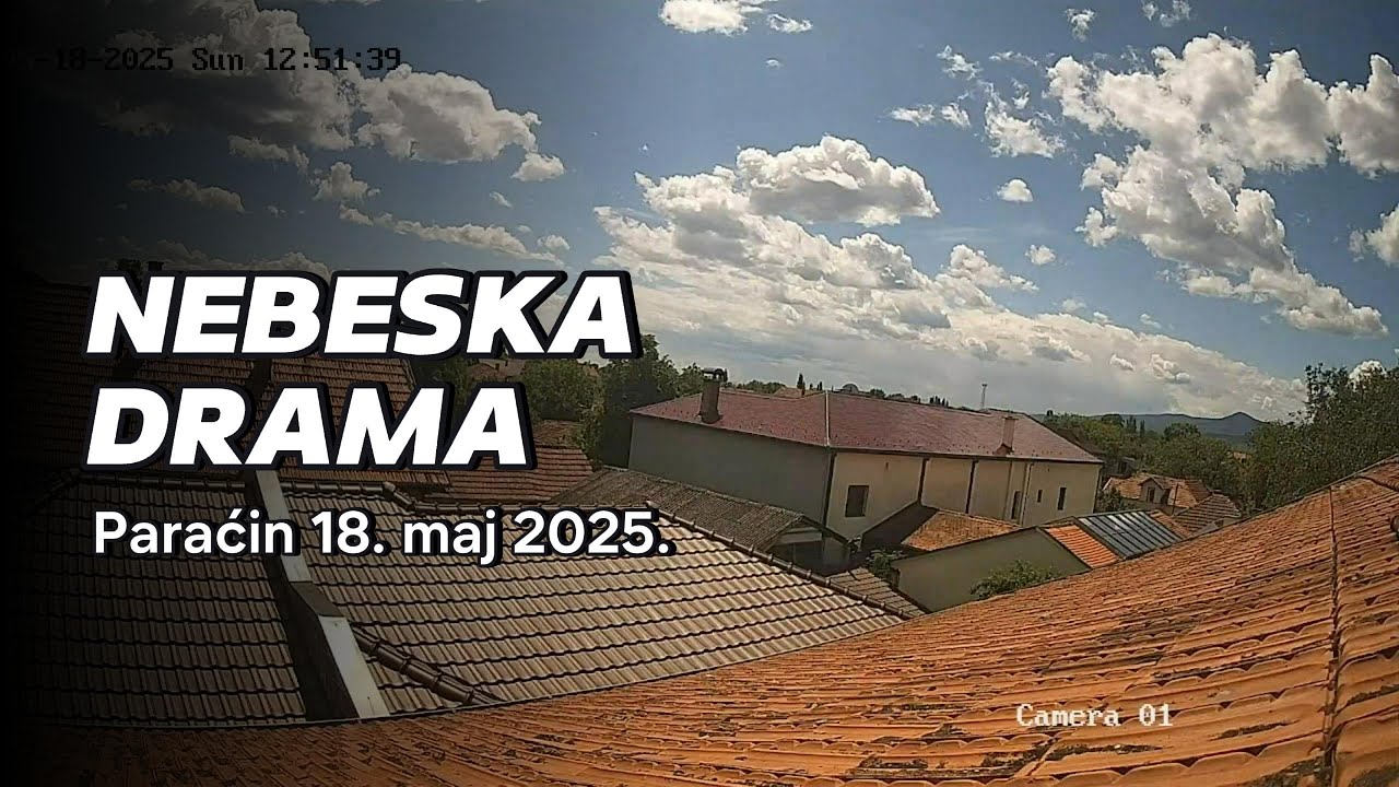 Nebeska drama: Oblaci i pljuskovi u 120 sekundi