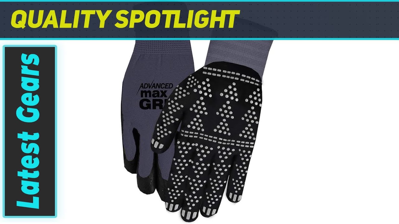 Midwest Gloves & Gear 95GY-LX Advanced Max Gripping Glove - Best Chemical Resistant Glove!