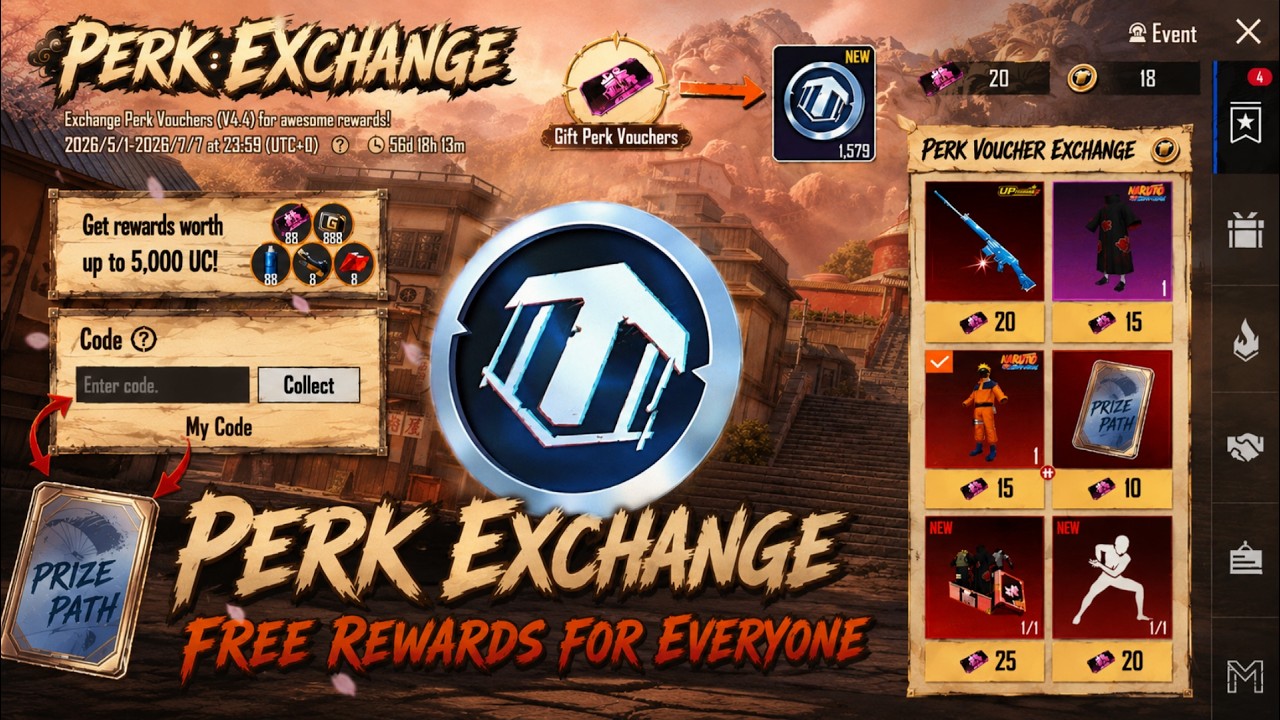 Free Lucky Coins & Free Upgrade Gun | New Redeem Codes & Free Prize Path Event In 4.5 Update |PUBGM