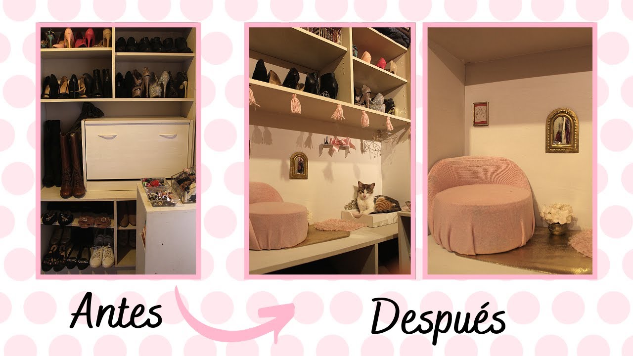 Recámara Gatuna: Les hago un mini cuarto a mis gatos en mi closet
