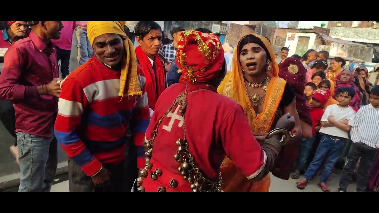 पीली साड़ी वाली भाभी ने कमाल कर दिया देहाती देवीजागरण 7500311499