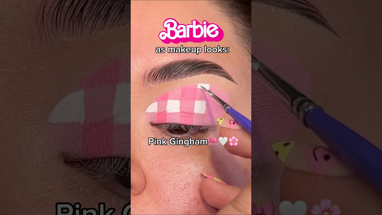 @olivia__makeup | #Barbie inspired makeup🎀🤍🌸 #shorts #makeup #makeuptutorial