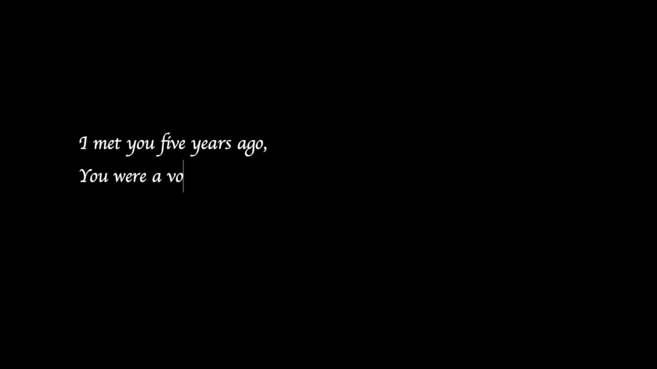 a letter to you (lyric video)