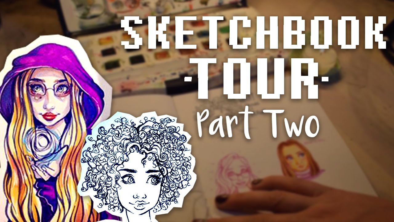 SKETCHBOOK TOUR Part 2 | July 2016 | Jenna Drawing