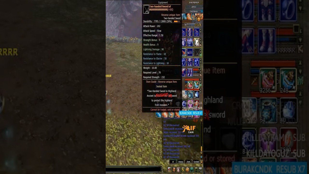 Zero'da +9 Quest MS'li Kule Gibi Damage Atan Warrioru Tanıtıyor! #knightonline #knight #zero