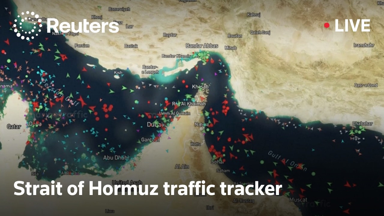 LIVE: Vessel traffic in Strait of Hormuz