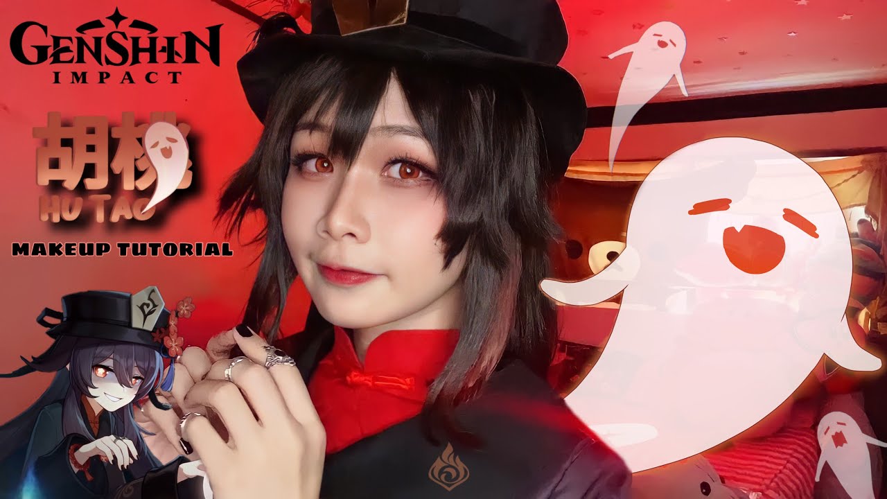 แต่งหน้าน้องเต่า - Genshin Impact Hu Tao Cosplay  Makeup tutorial