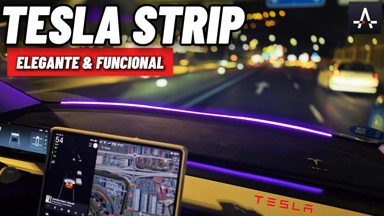  COMO Instalar  la barra led S3XY STRIP en Tesla Model 3/Y Legacy/Standard