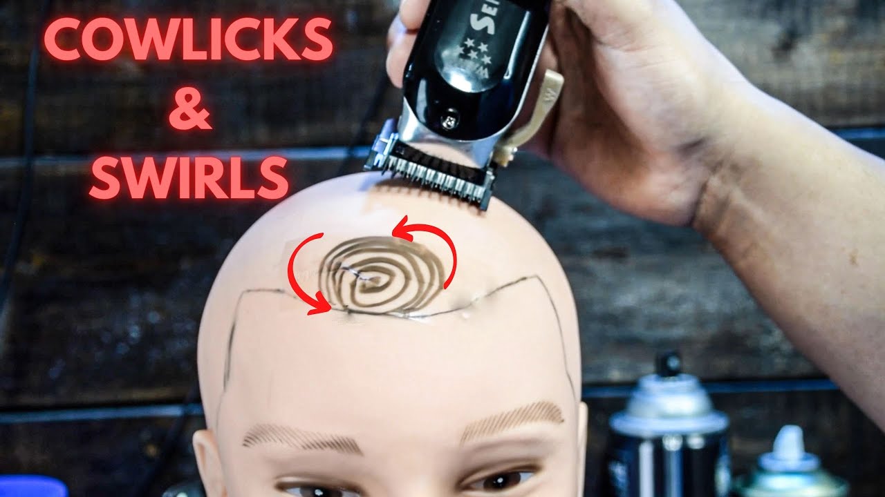 HOW TO CUT COWLICKS & SWIRLS IN THE FRONT OF THE HAIR
