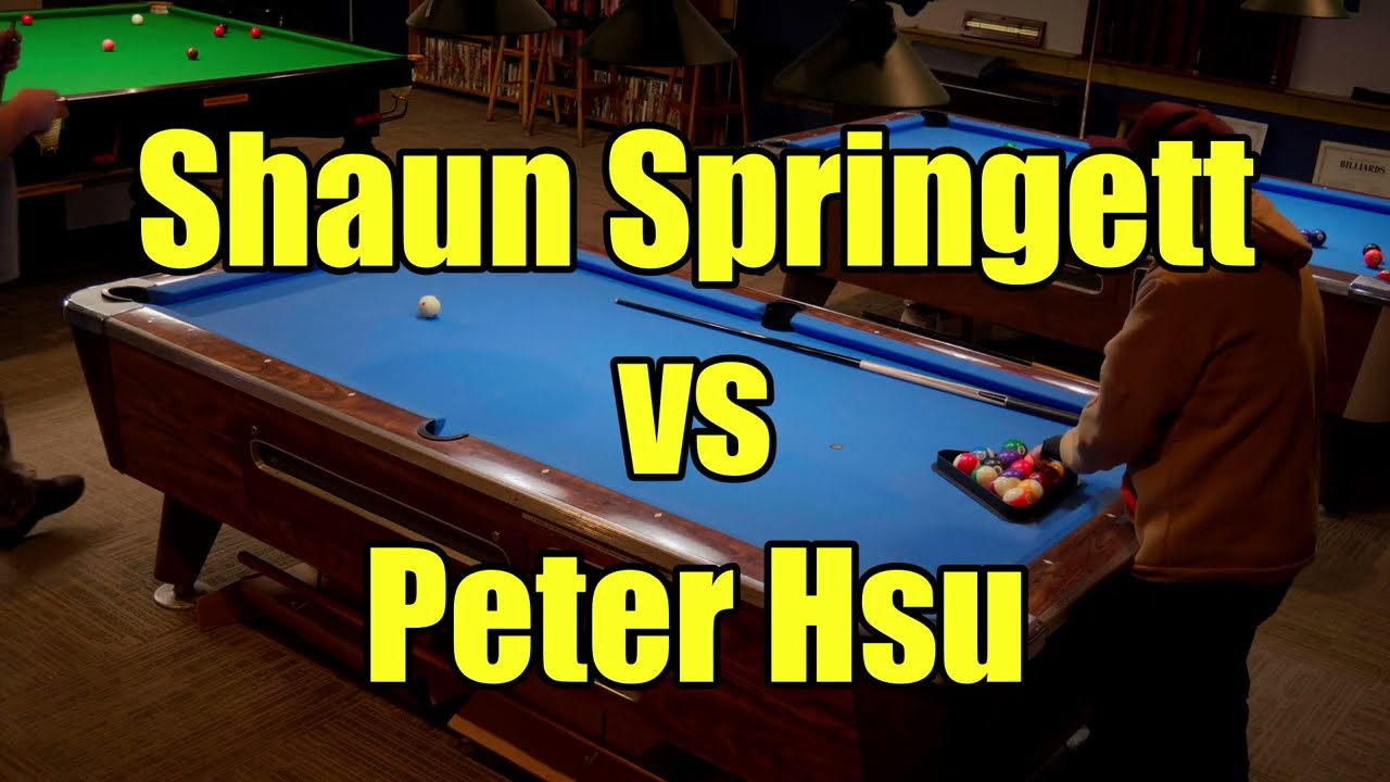 Race to 9 - 8Ball - Shaun Springett vs peter Hsu