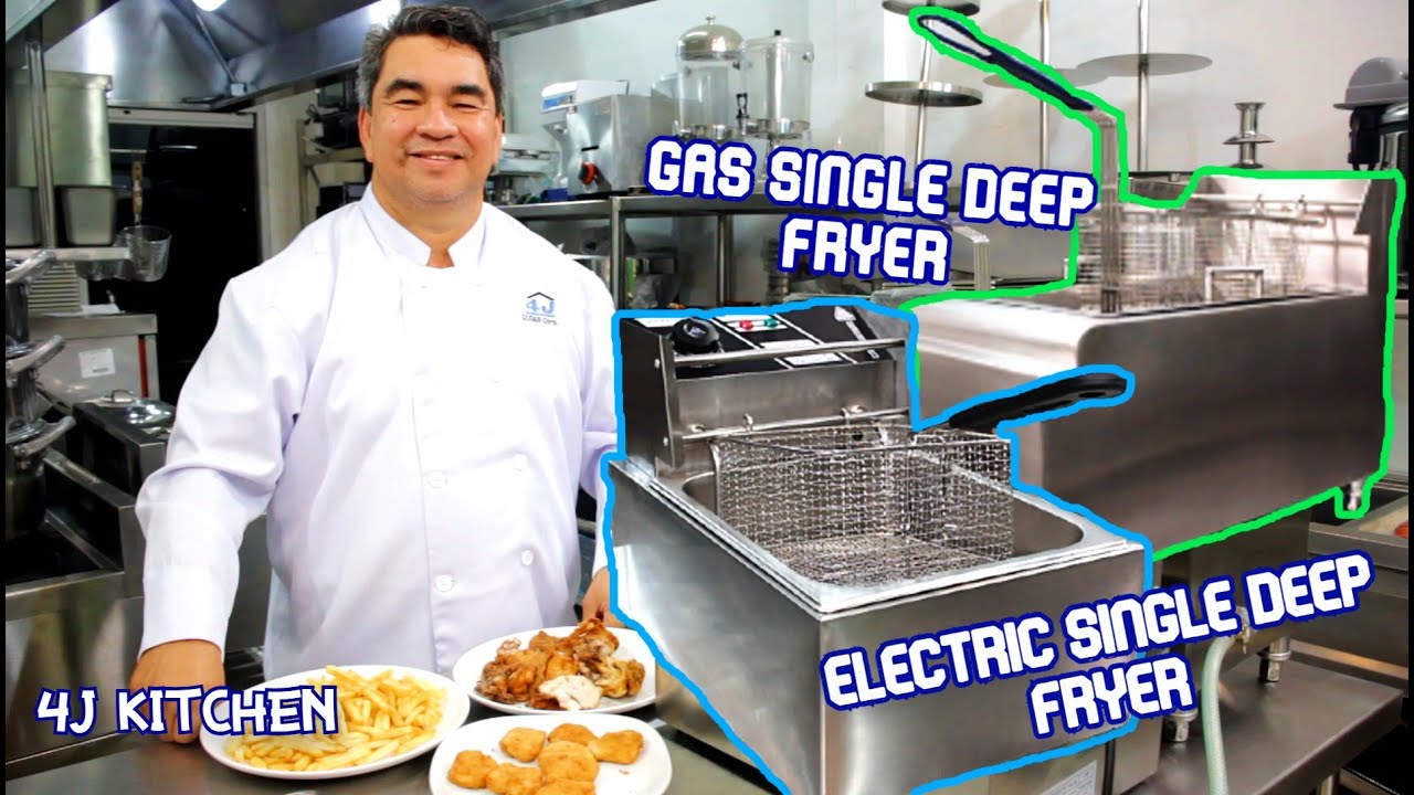 SINGLE DEEP FRYER with COOKING DEMO I 4J KITCHEN I