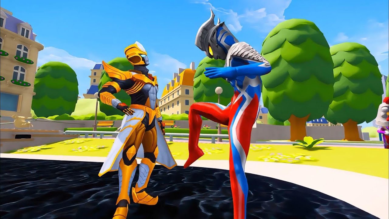 #奥特曼  ：賽羅奧特曼閉關出來擊敗小金人！ ！！#ultraman