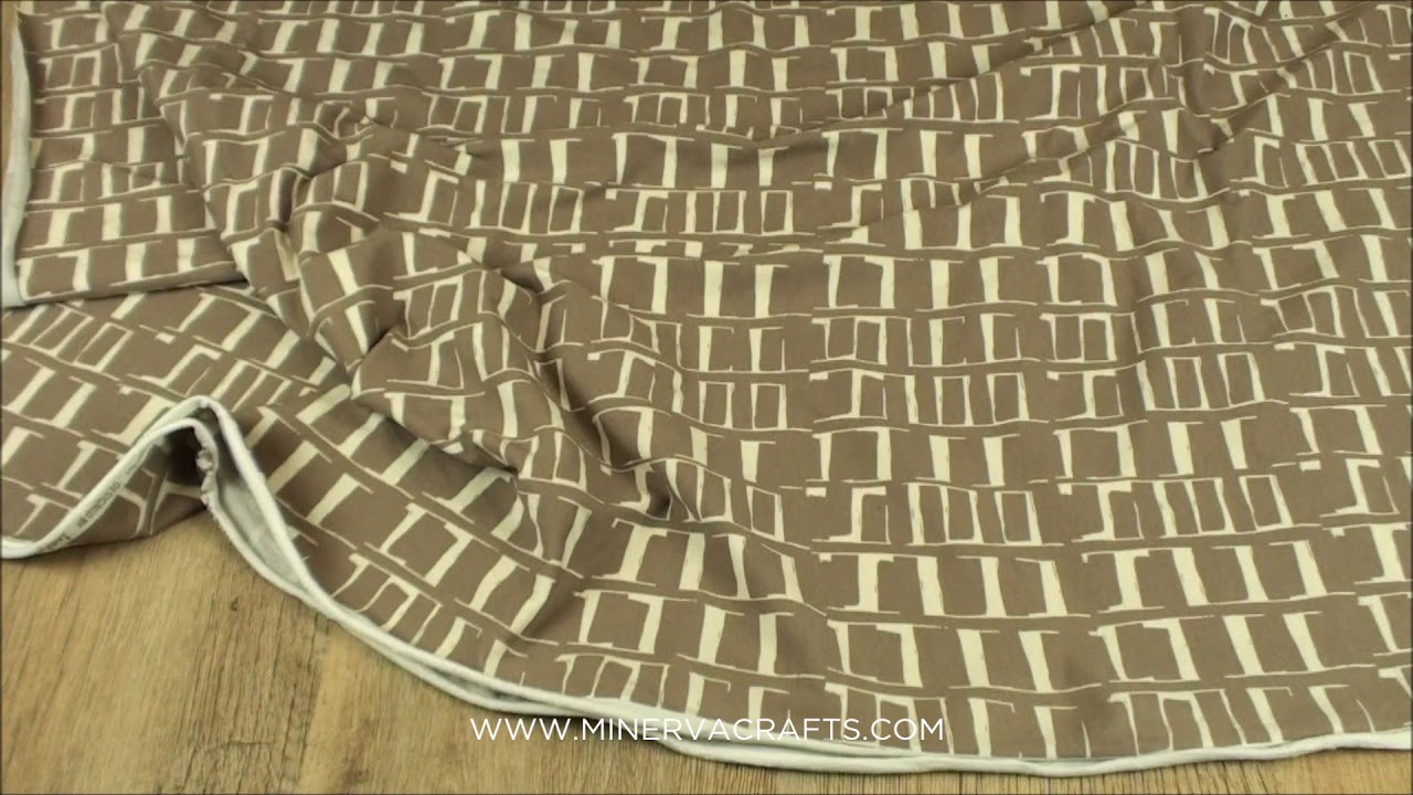 Rush Hour Tan Stretch Jersey Knit Dress Fabric