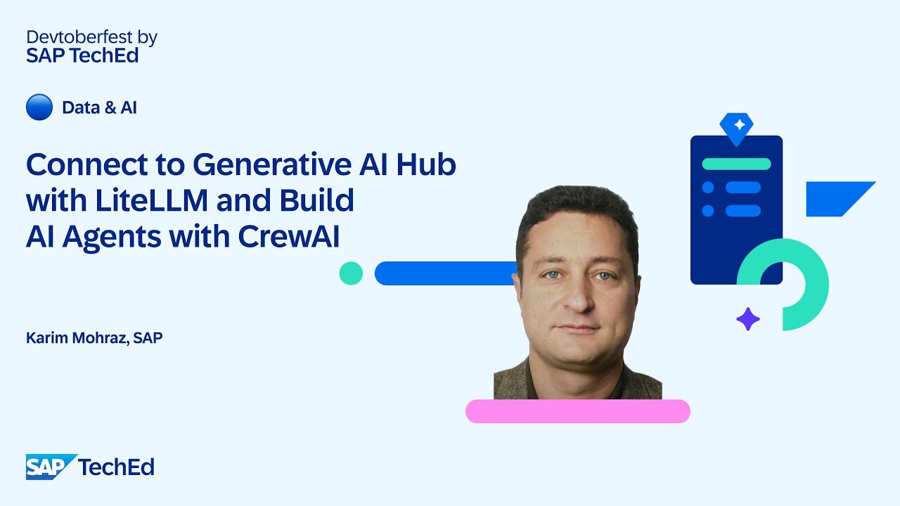🔵 Connect to Generative AI Hub with LiteLLM and Build AI Agents with CrewAI