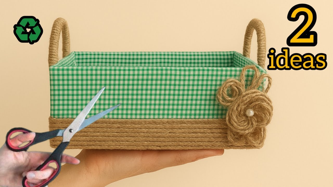 Unbelievable! Luxury Baskets with Shoe Boxes 😱 | DIY Recycled Crafts #2025