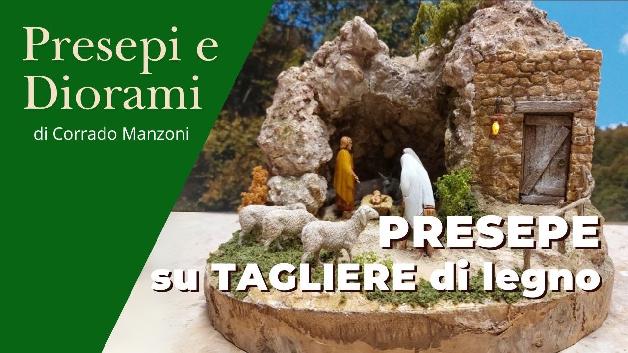 PRESEPE su TAGLIERE di legno. Ecco come fare.