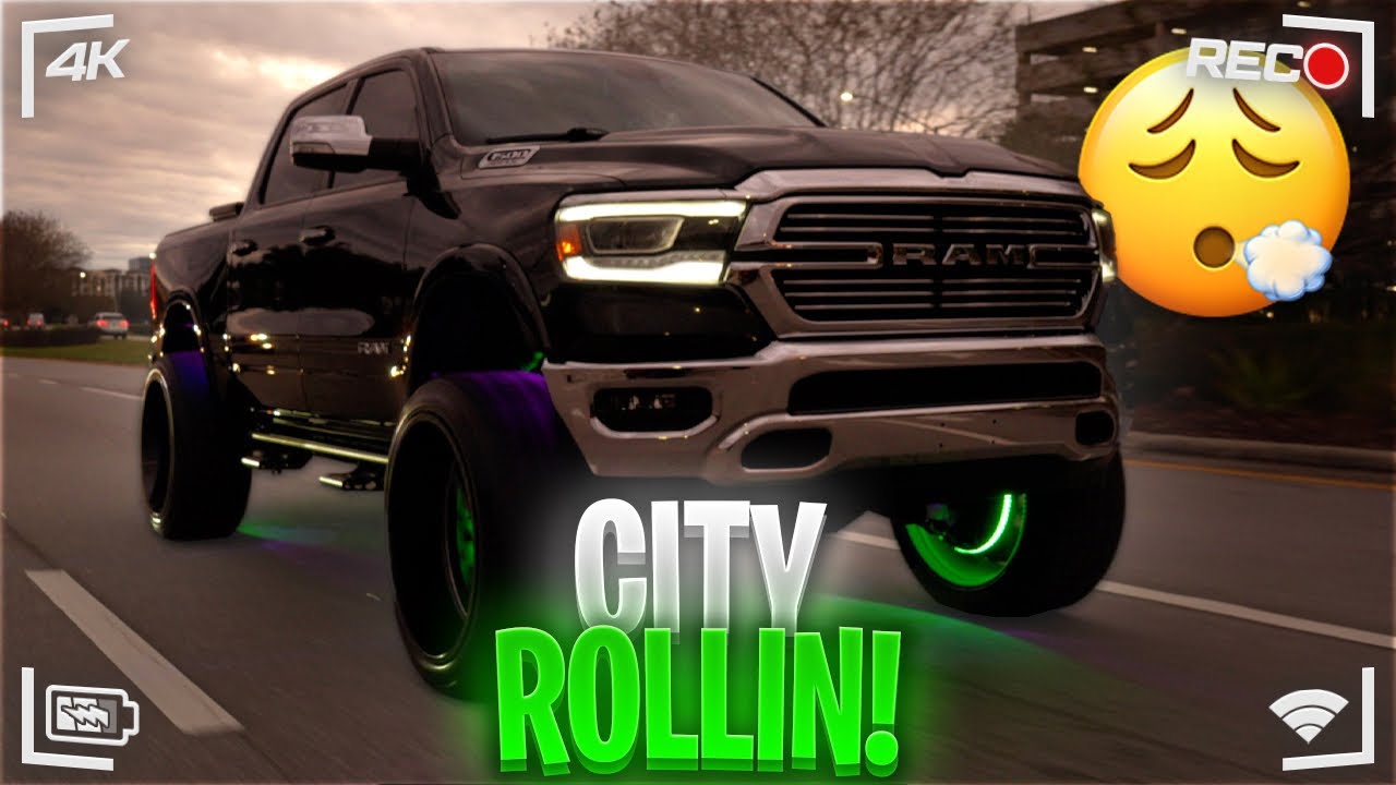 Lifted Ram 1500 Lights up the City