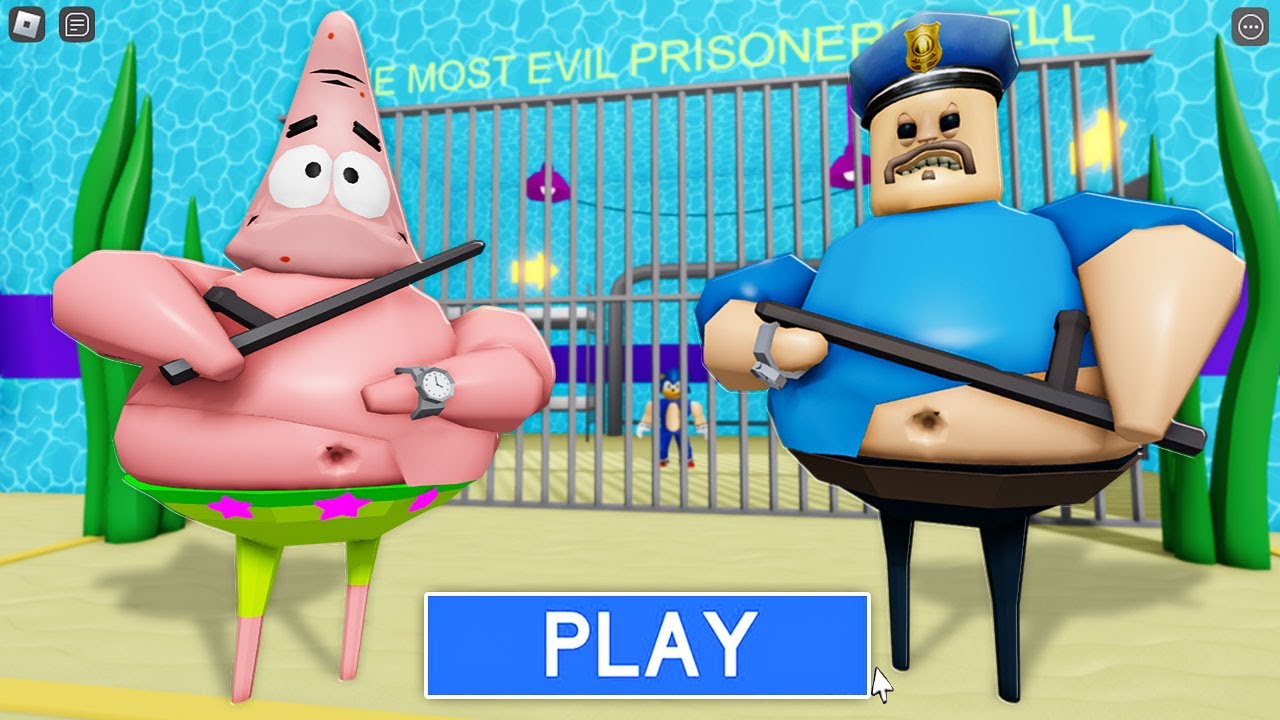 PATRICK STAR BARRY! Walkthrough Full GAMEPLAY #ScaryObby #roblox