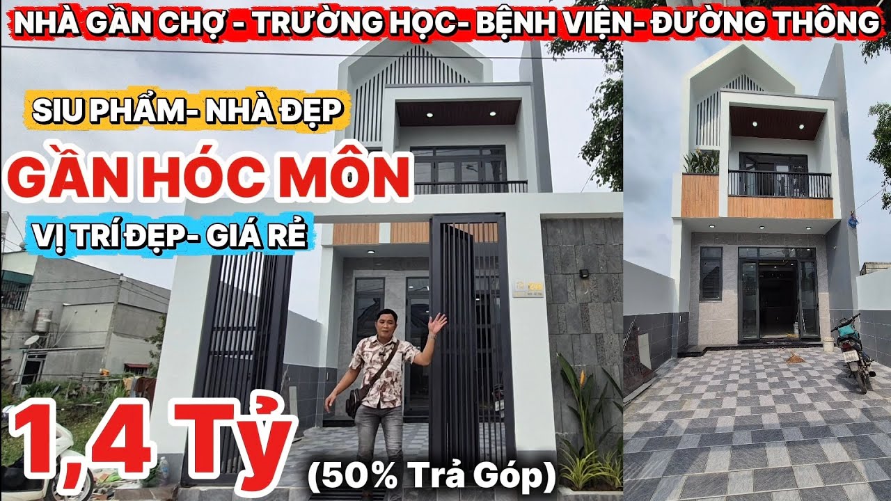 🔥 SIÊU PHẨM NHÀ VỊ TRÍ ĐẸP NHẤT GẦN HÓC MÔN – Giá RẺ BẤT NGỜ, Gần Chợ – Trường – Bệnh Viện!