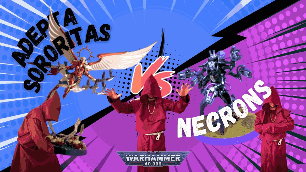Adepta Sororitas VS Necrons|Репорт Warhammer 40k на 1000 очков|Я бью женщин и детей