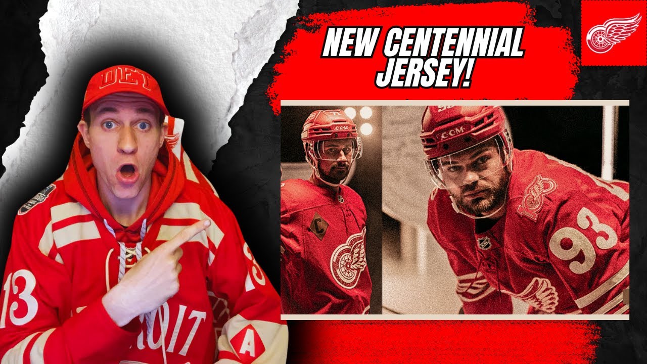 The Detroit Red Wings 100 Year Jersey is AMAZING!
