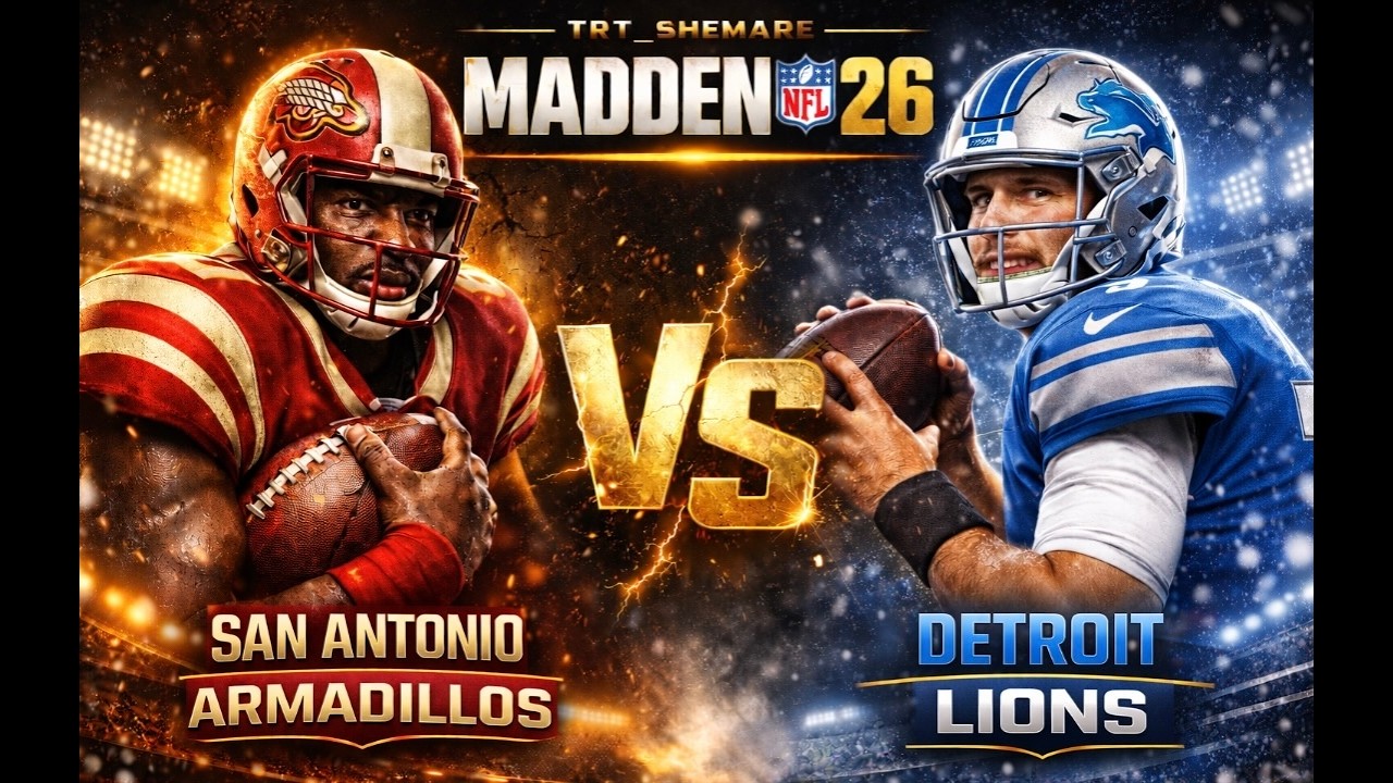 Gridiron League S2 | Week 5  Detroity Lions vs. San Antonio Armadillos(Chicago Bears)