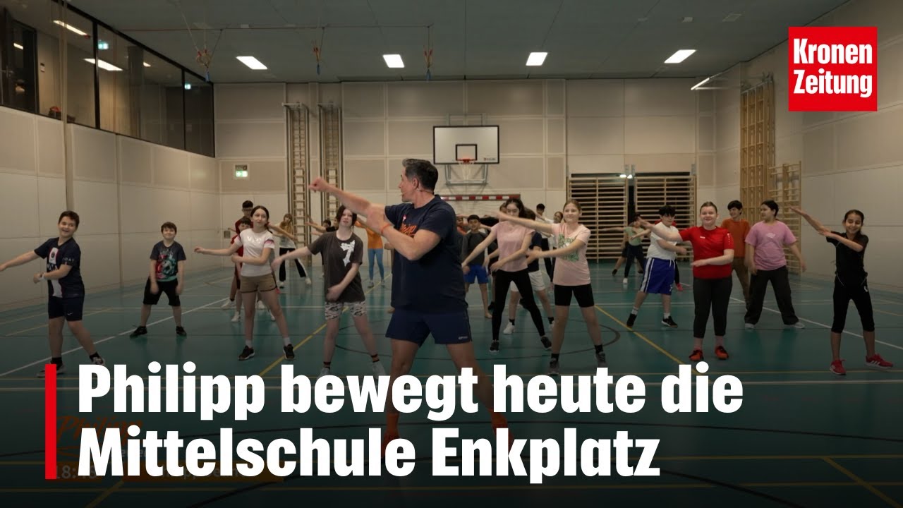 Philipp bewegt heute die Mittelschule Enkplatz | krone.tv PHILIPP BEWEGT