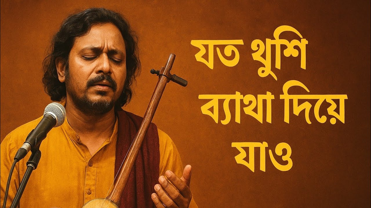 যত খুশি ব্যাথা দিয়ে যাও | Tapon Das | যন্ত্রণা ভরা বাউল গান | SK Baul TV | Bangla Baul Song 2025