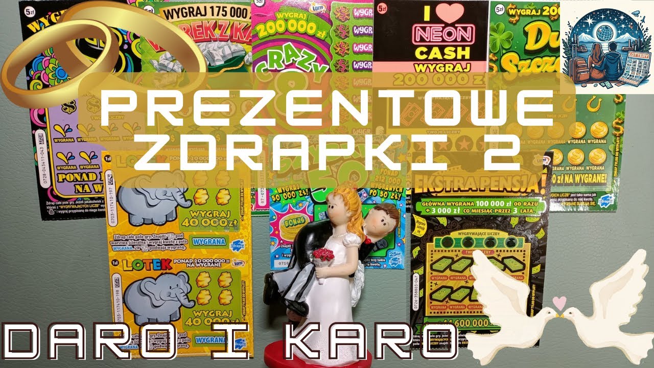 Daro i Karo. 💑. Ślubne zdrapki prezentowe cz.2. ODC #154 🩷👰💕