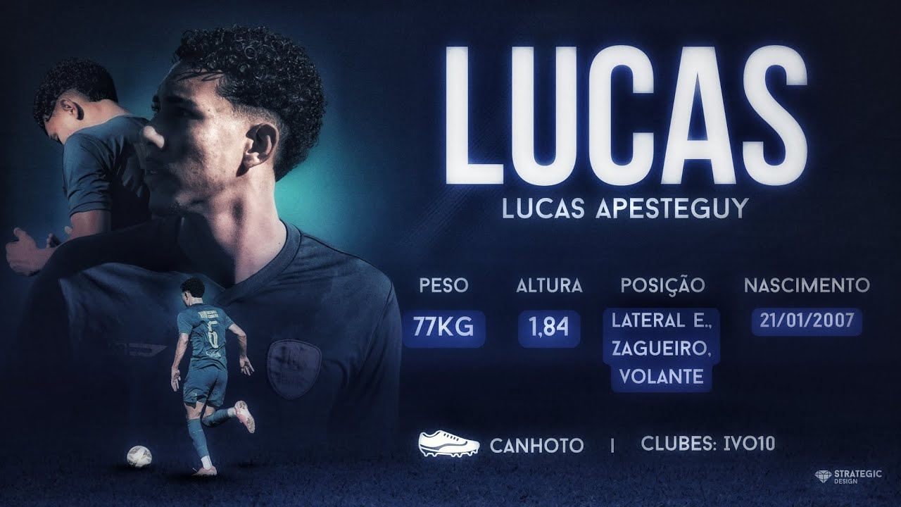 Material atualizado - Lucas - Lateral esquerdo - Nascimento: 21/01/2007