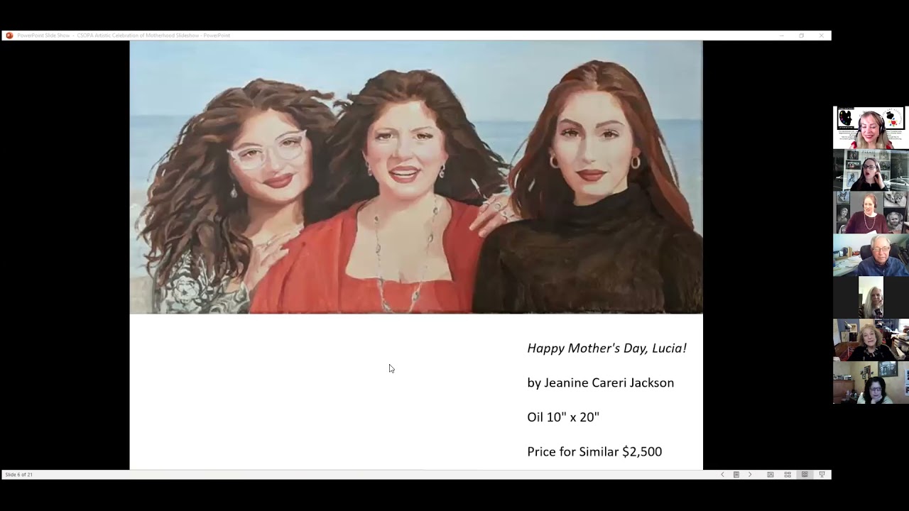 Artistic Celebration of Motherhood Virtual Reception, 5/1/21