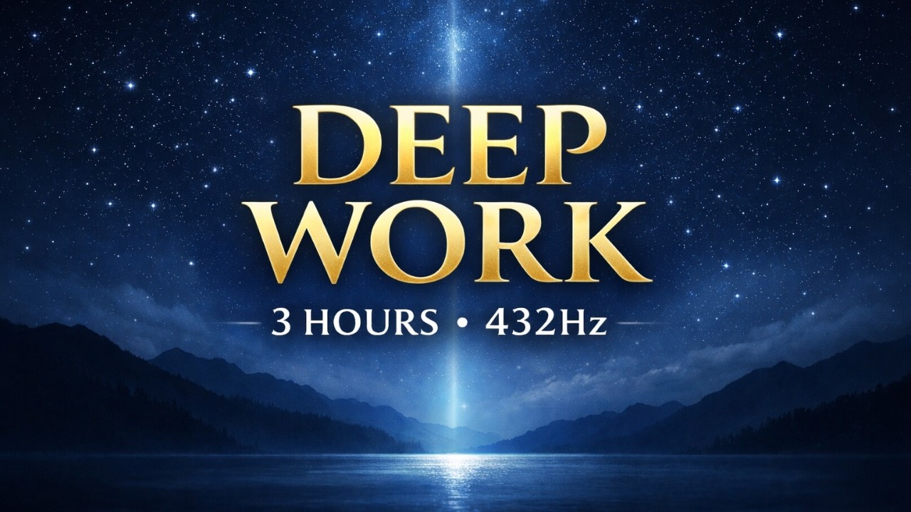 AUMORA | Deep Work Music 432Hz 💻 | 3 Hours Calm Productivity Sound