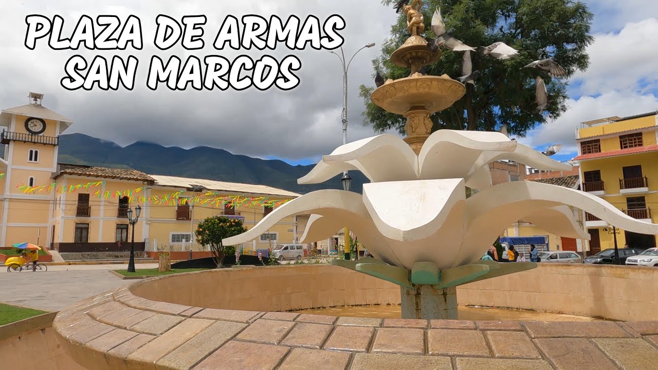 🏵️En la Plaza de Armas de San Marcos en Cajamarca 2025